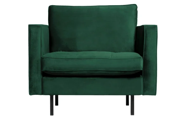 BePureHome-collectie Rodeo Classic Fauteuil Velvet Green Forest