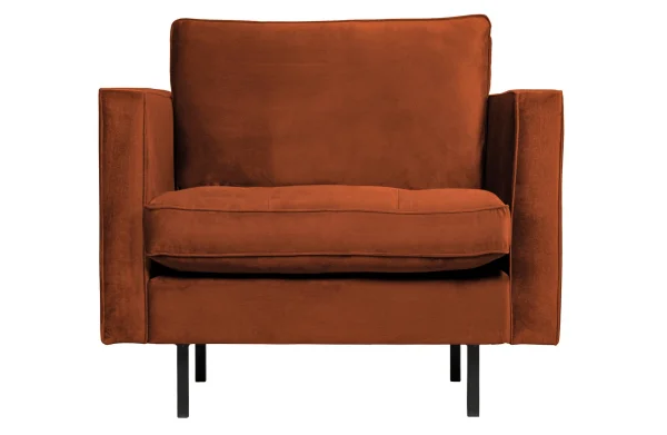 BePureHome-collectie Rodeo Classic Fauteuil Velvet Roest