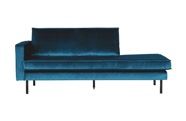 BePureHome-collectie Rodeo Daybed Left Velvet Blue