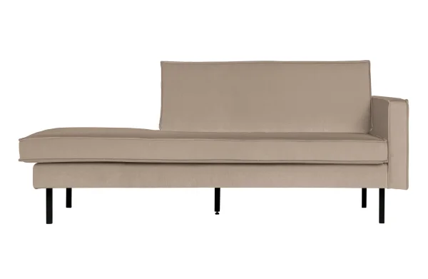 BePureHome-collectie Rodeo Daybed Right Velvet Khaki