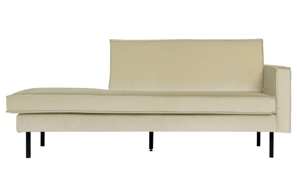 BePureHome-collectie Rodeo Daybed Right Velvet Pistache