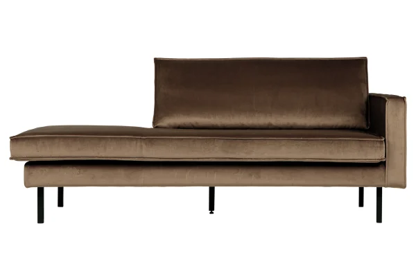 BePureHome-collectie Rodeo Daybed Right Velvet Taupe