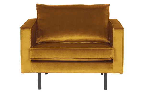 BePureHome-collectie Rodeo Fauteuil Velvet Oker