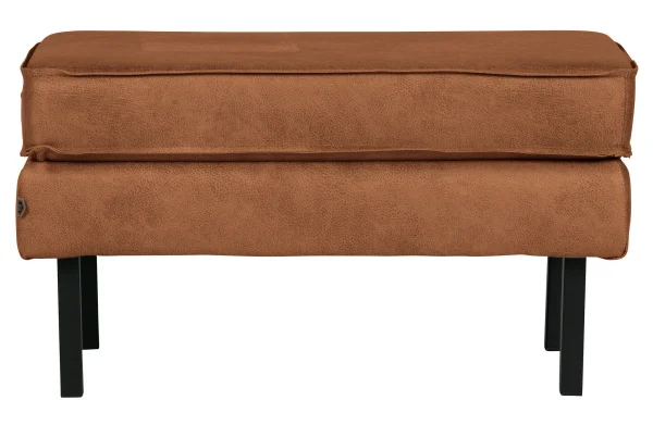 BePureHome-collectie Rodeo Hocker Op Poten Cognac