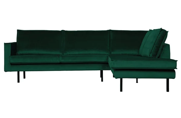 BePureHome-collectie Rodeo Hoekbank Rechts Velvet Green Forest