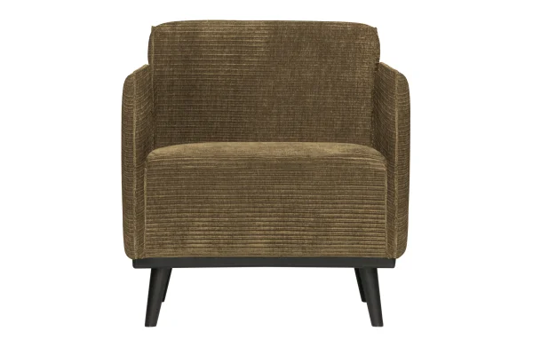 BePureHome-collectie Statement Fauteuil Met Arm Brede Platte Rib Rock