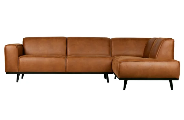 BePureHome-collectie Statement Hoekbank Rechts Lederlook Cognac