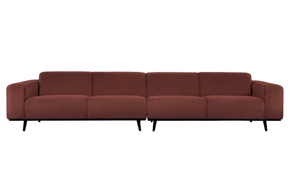 BePureHome-collectie Statement Xl 4-zits Bank 372 Cm BouclÉ Chestnut