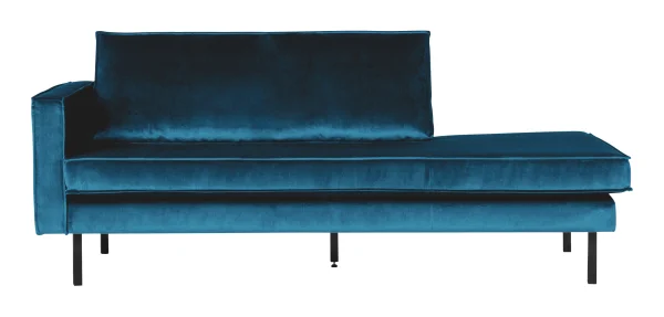 BePureHome Daybed Rodeo Links, Velvet - Blauw