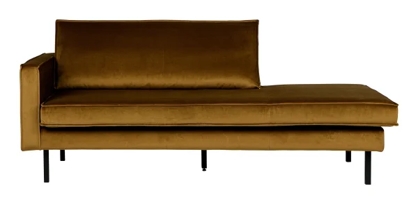 BePureHome Daybed Rodeo Links, Velvet - Honey (geel)