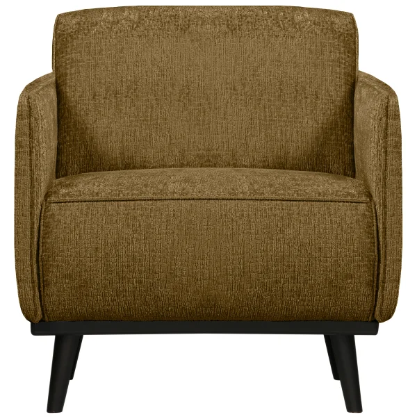 BePureHome Fauteuil Statement Met Armleuning, Structure Velvet - Brass