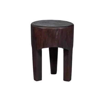 BePureHome Poper Sidetable|Kruk - Hout - Warm Bruin - 45x35x35