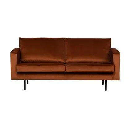 BePureHome Rodeo 2,5-zitsbank - Velvet - Roest