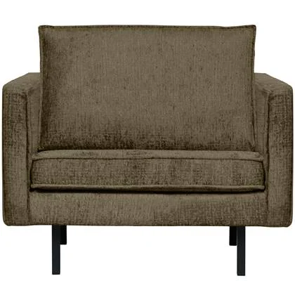 BePureHome Rodeo Fauteuil - Structure Velvet - Bonsai - 85x105x86