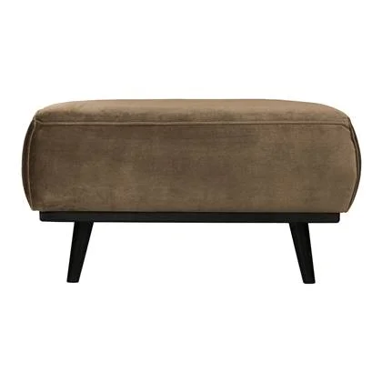 BePureHome Statement Hocker - Fluweel Taupe