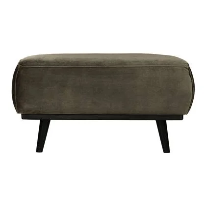 BePureHome Statement Hocker - Fluweel Warm Green