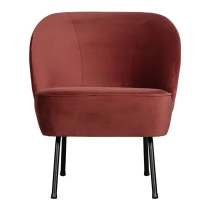 BePureHome Vogue Fauteuil - Fluweel Chestnut