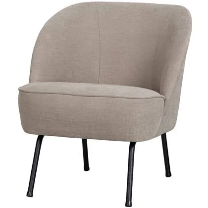 BePureHome Vogue Fauteuil - Geweven stof - Zand - 69x57x70