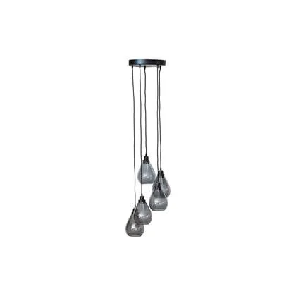 BePureHome Waterfall hanglamp glas zwart