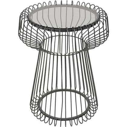 Bijzettafel Lisboa Ø38cm zwart Kare Design