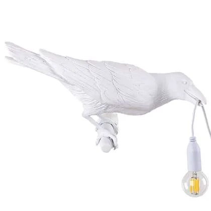 Bird Looking wandlamp rechts buiten wit