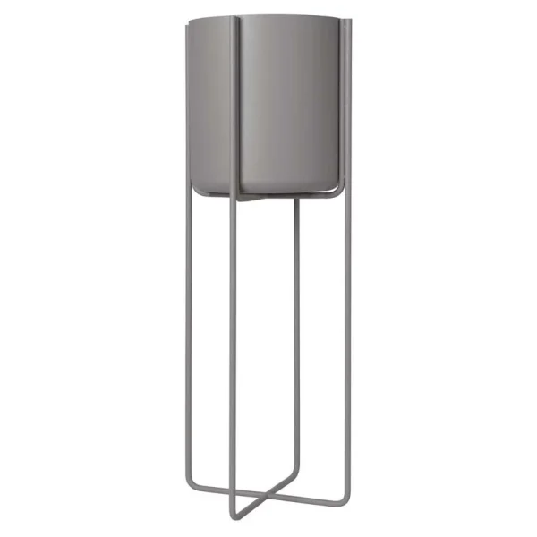 blomus Kena pot op poten M h80,5 cm Ø29 cm Steel gray (donkergrijs)