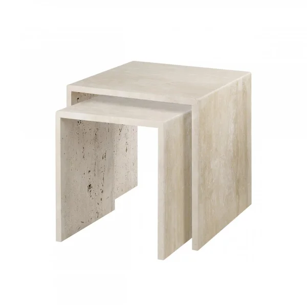 blomus Varu bijzettafel 2-delig Travertine