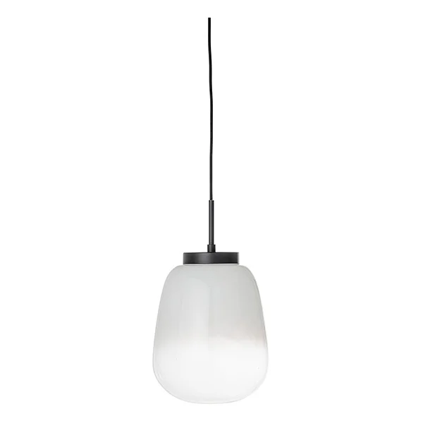 Bloomingville-collectie Glazen hanglamp Ece wit