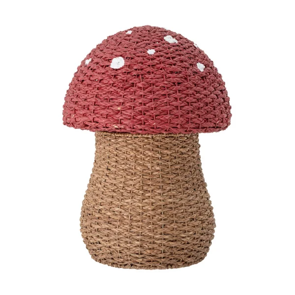 Bloomingville Corintha opbergmand met deksel Ø43x61 cm Rood