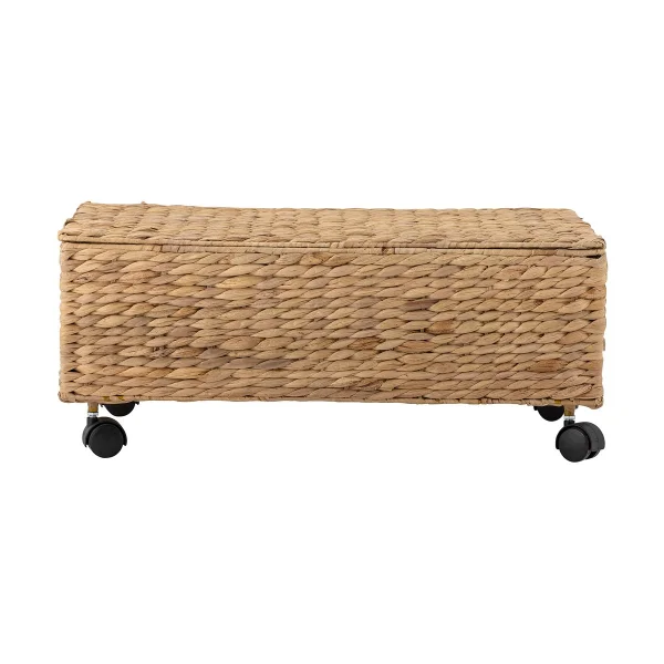 Bloomingville Nelas opbergmand met deksel 63x40x26 cm Natuur