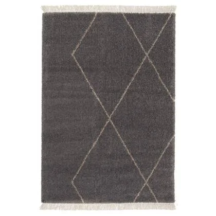 Boho&me Berber vloerkleed - Atlas Grid grijs - 200x290 cm