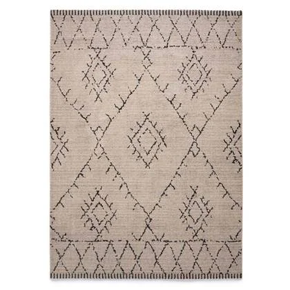 Boho&me Berber vloerkleed Beni Ouarain Sufian - grijs|zwart - 200x300