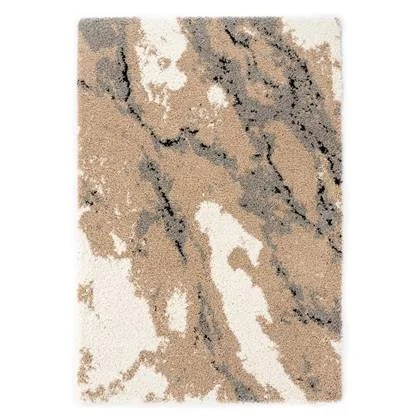 Boho&me Hoogpolig vloerkleed Marble Artisan - beige - 200x300 cm