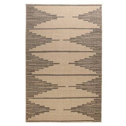 Boho&me Jute buitenkleed Sunny Grotto - beige|zwart - 200x300 cm