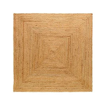 Boho&me Jute vloerkleed vierkant - Boho & me - naturel - 180x180
