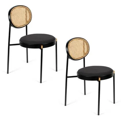 Bold Monkey Don&apos;t Stop The Webbing stoel - Set van 2 - Zwart