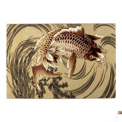 Bold Monkey Legend Of Koi Karper Vloerkleed 160x230 Beige|Oranje Rood