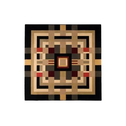 Bold Monkey Urban Maze Vloerkleed 160 x 160 cm - Meerkleurig