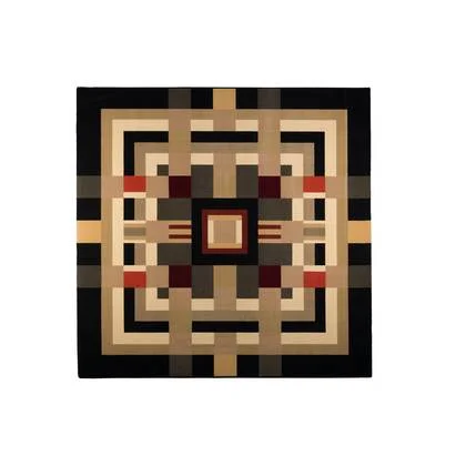 Bold Monkey Urban Maze Vloerkleed 200x200 cm - Meerkleurig