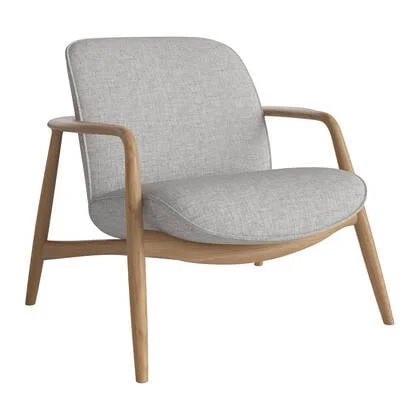Bolia Bowie Fauteuil - Eiken - Lichtgrijs