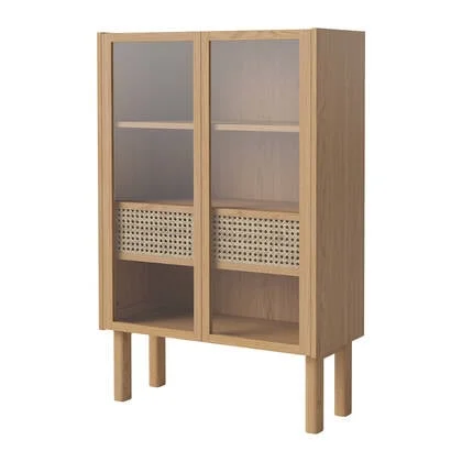 Bolia Cana Vitrinekast - Laag - Geolied Eiken