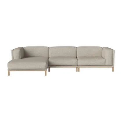 Bolia Cosy Hoekbank met Chaise Longue Links - Dark Beige