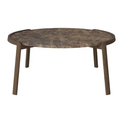 Bolia Mix Salontafel Large - Bruin / Marmer - Donker Geolied Eiken