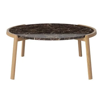 Bolia Mix Salontafel Large - Bruin / Marmer - Geolied Eiken