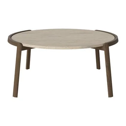 Bolia Mix Salontafel Large - Sand / Travertijn - Donker Geolied Eiken