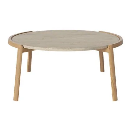 Bolia Mix Salontafel Large - Sand / Travertijn - Geolied Eiken