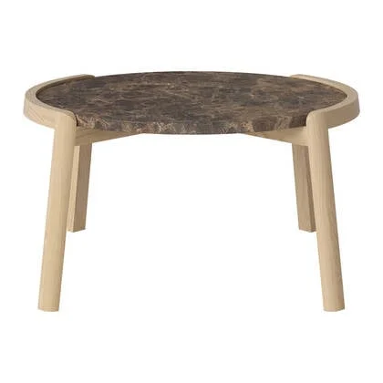 Bolia Mix Salontafel Medium - Bruin / Marmer - Witgepigmenteerd Geolied Eiken