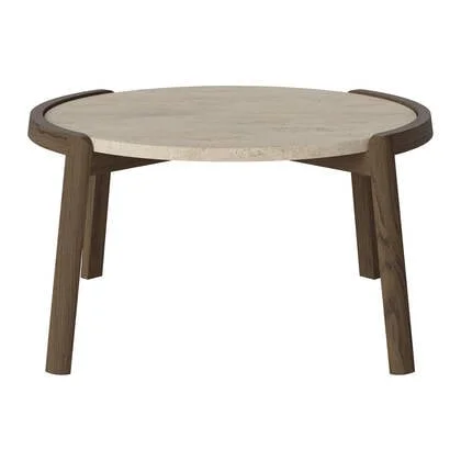 Bolia Mix Salontafel Medium - Sand / Travertijn - Donker Geolied Eiken