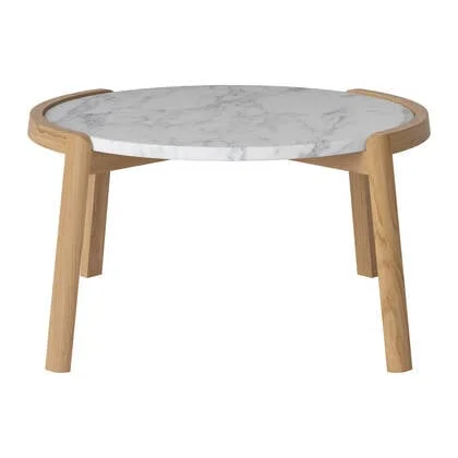 Bolia Mix Salontafel Medium - Wit / Marmer - Geolied Eiken
