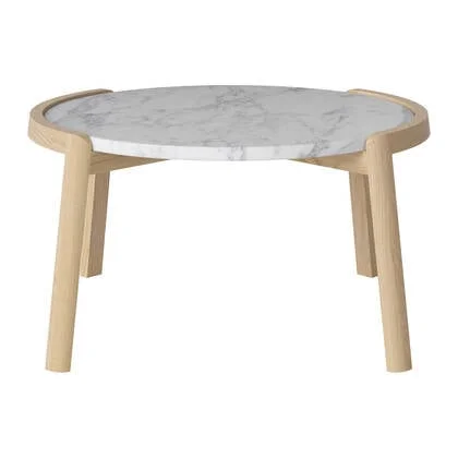 Bolia Mix Salontafel Medium - Wit / Marmer - Witgepigmenteerd Geolied Eiken